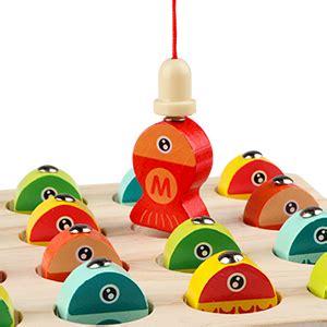 wonder co wooden fishing game|Wondertoys Wooden Magnetic Fishing Game, Fine Motor.